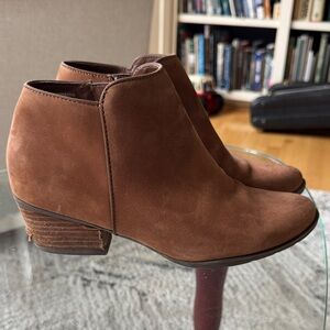 Brown Suede Ankle Boots